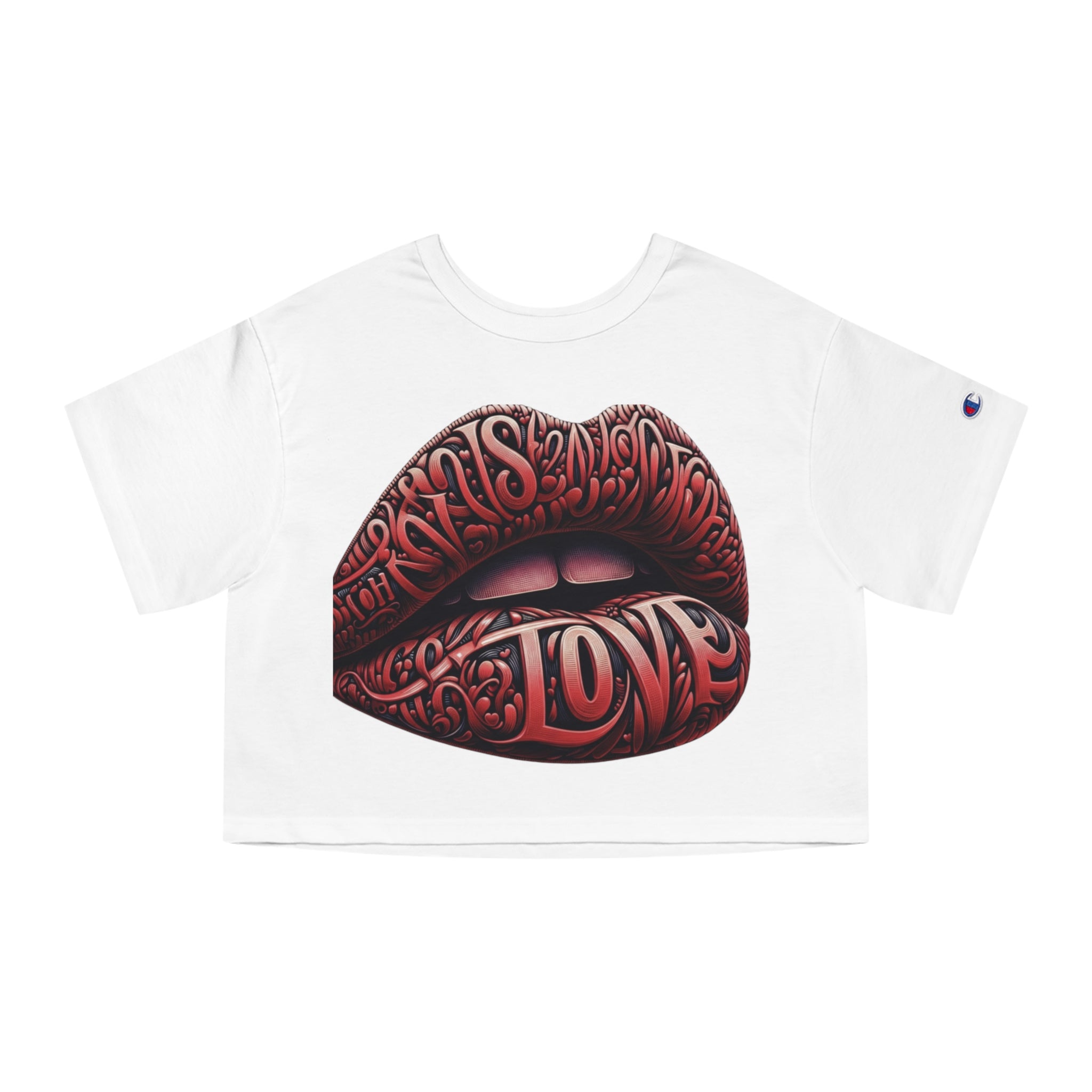 Tr3ndyBiz Tr3ndy Lips Cropped T-Shirt