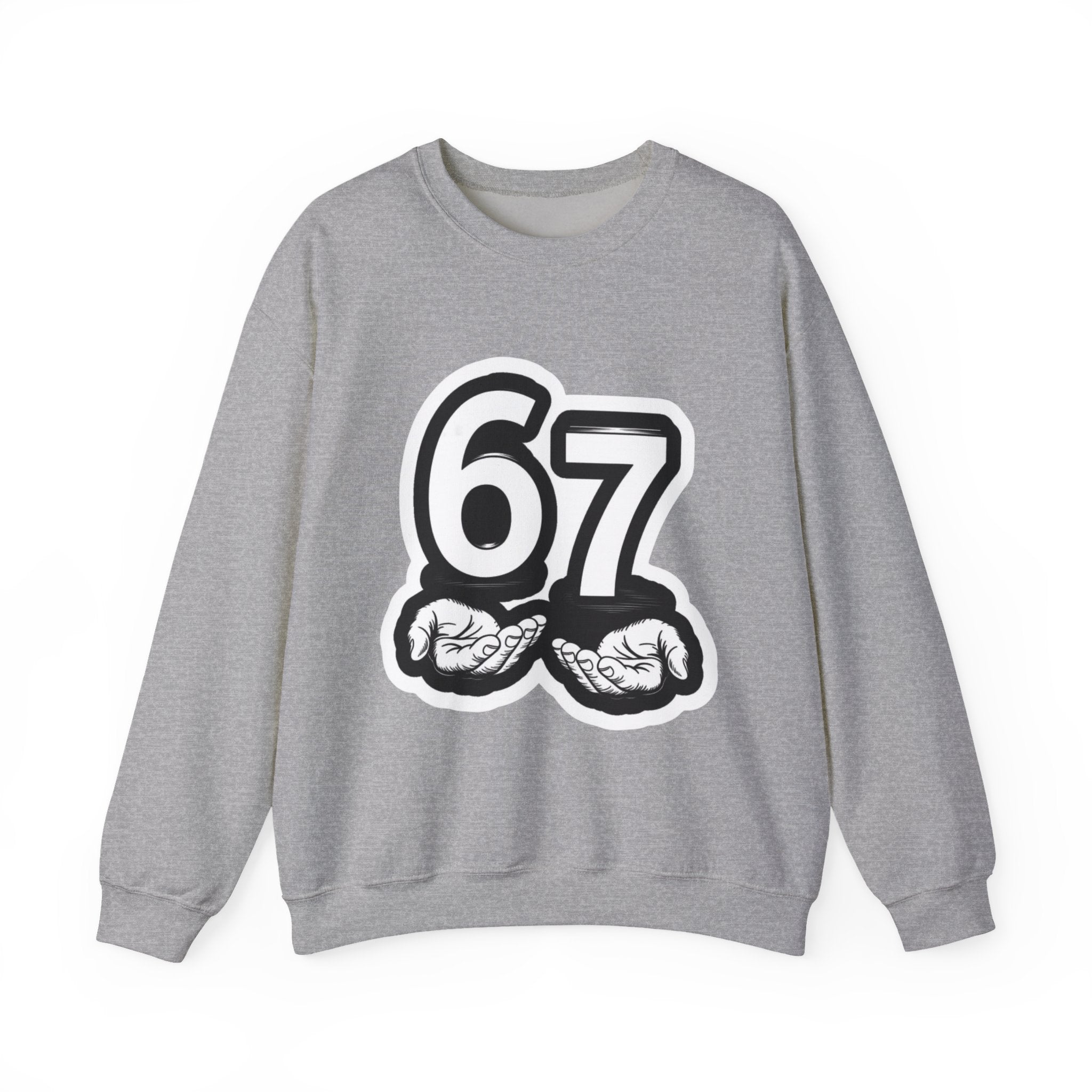 Tr3ndyBiz Sweatshirt "6’7" with Hands Vintage Streetwear
