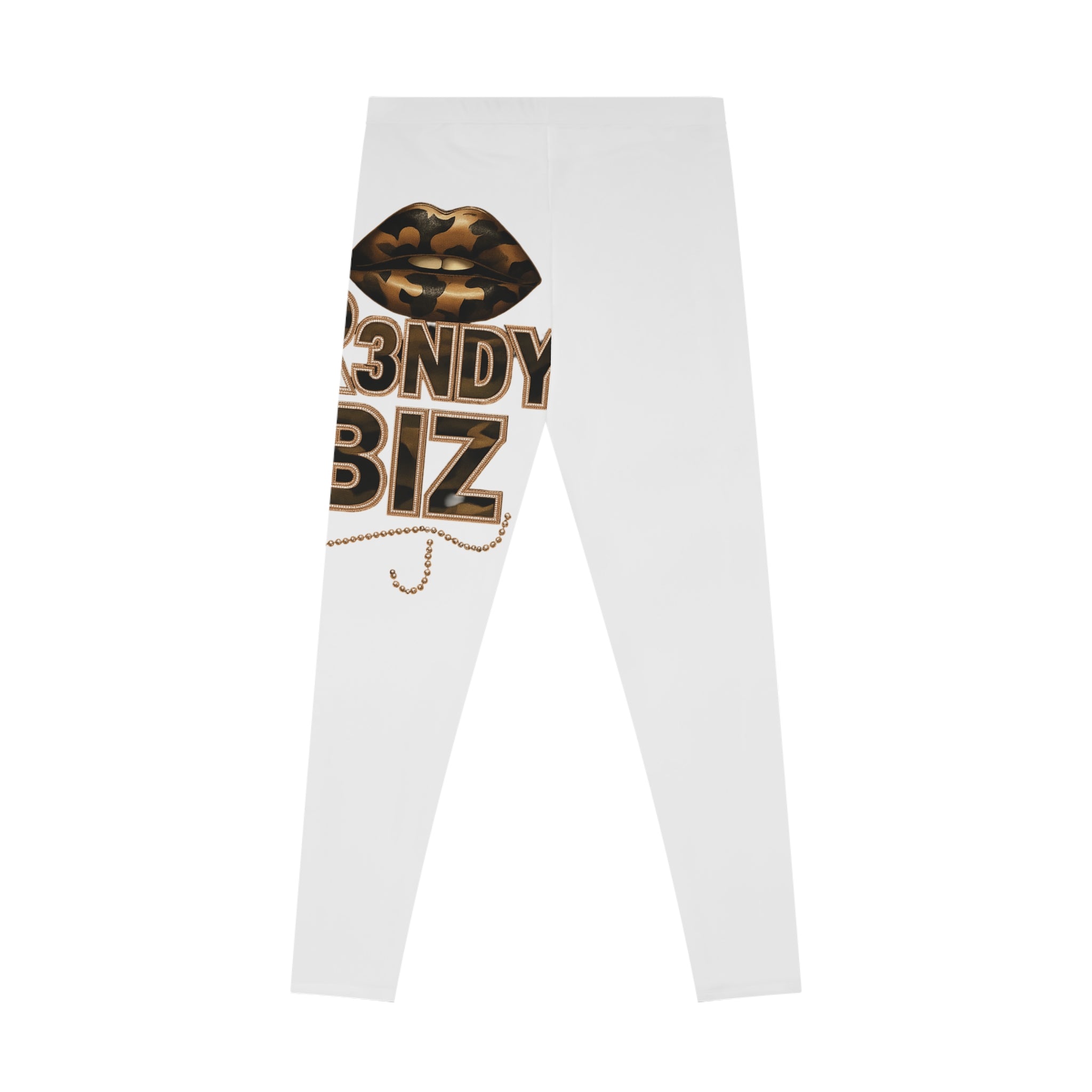 Tr3ndyBiz – Logo All-Over Print Leggings | Urban Streetwear Stretch Leggings