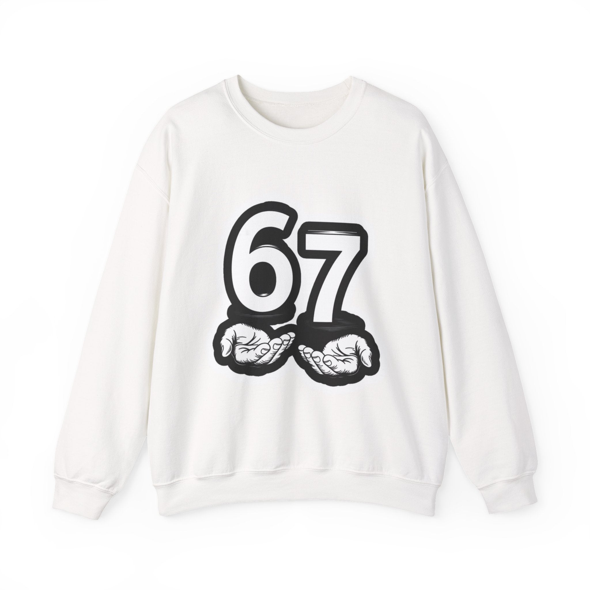 Tr3ndyBiz Sweatshirt "6’7" with Hands Vintage Streetwear