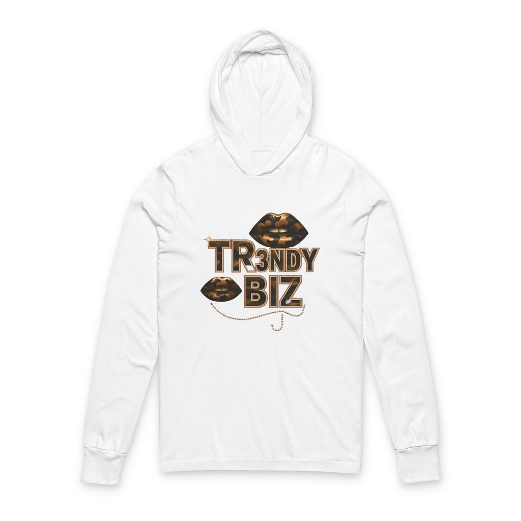 Tr3ndyBiz – Leopard Lip Graphic Hooded Long-Sleeve Tee