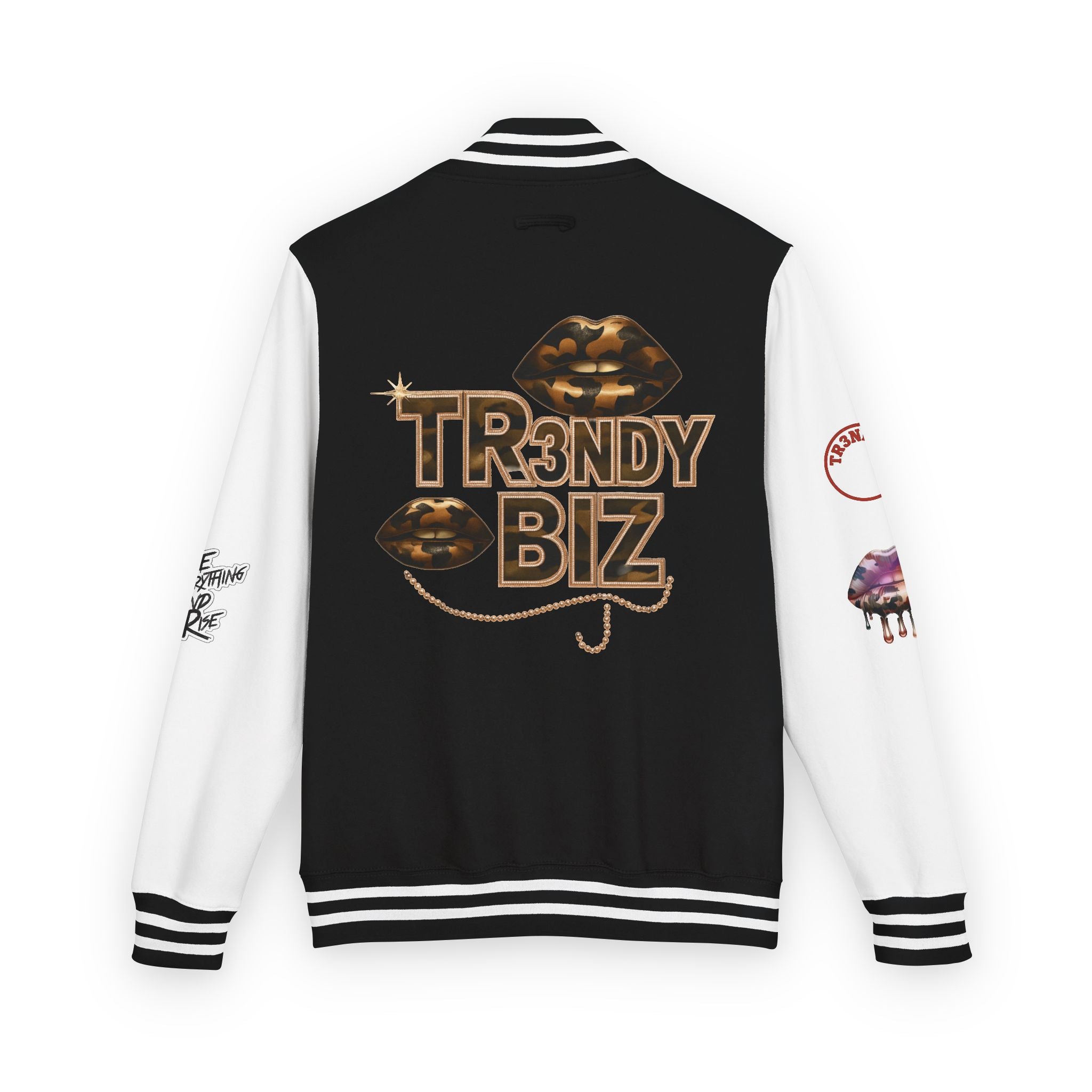 Tr3ndyBiz “Tr3ndyLips” Letterman Jacket
