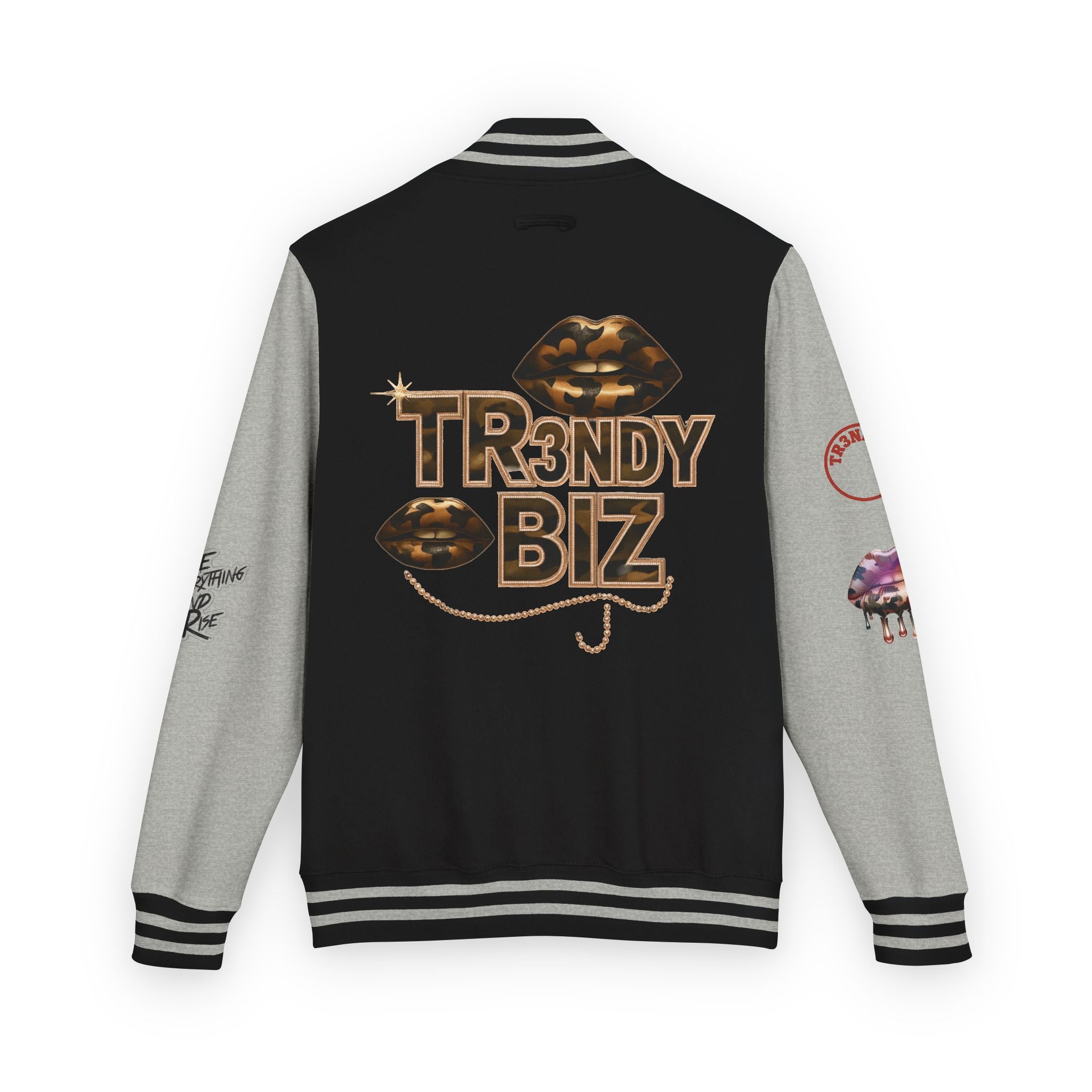 Tr3ndyBiz “Tr3ndyLips” Letterman Jacket