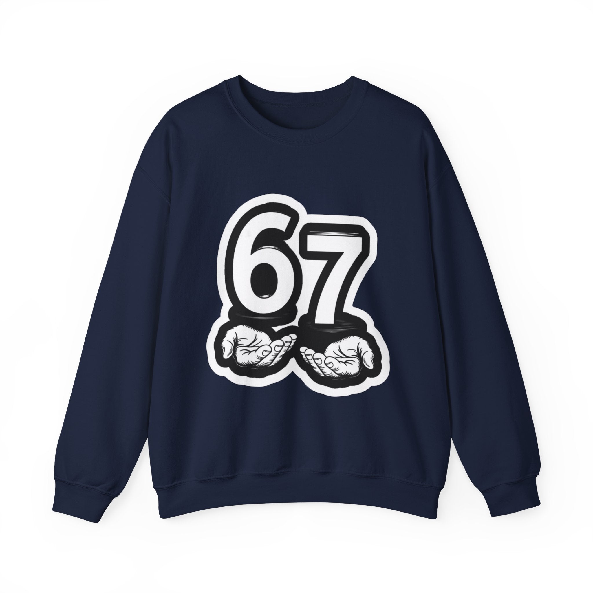 Tr3ndyBiz Sweatshirt "6’7" with Hands Vintage Streetwear