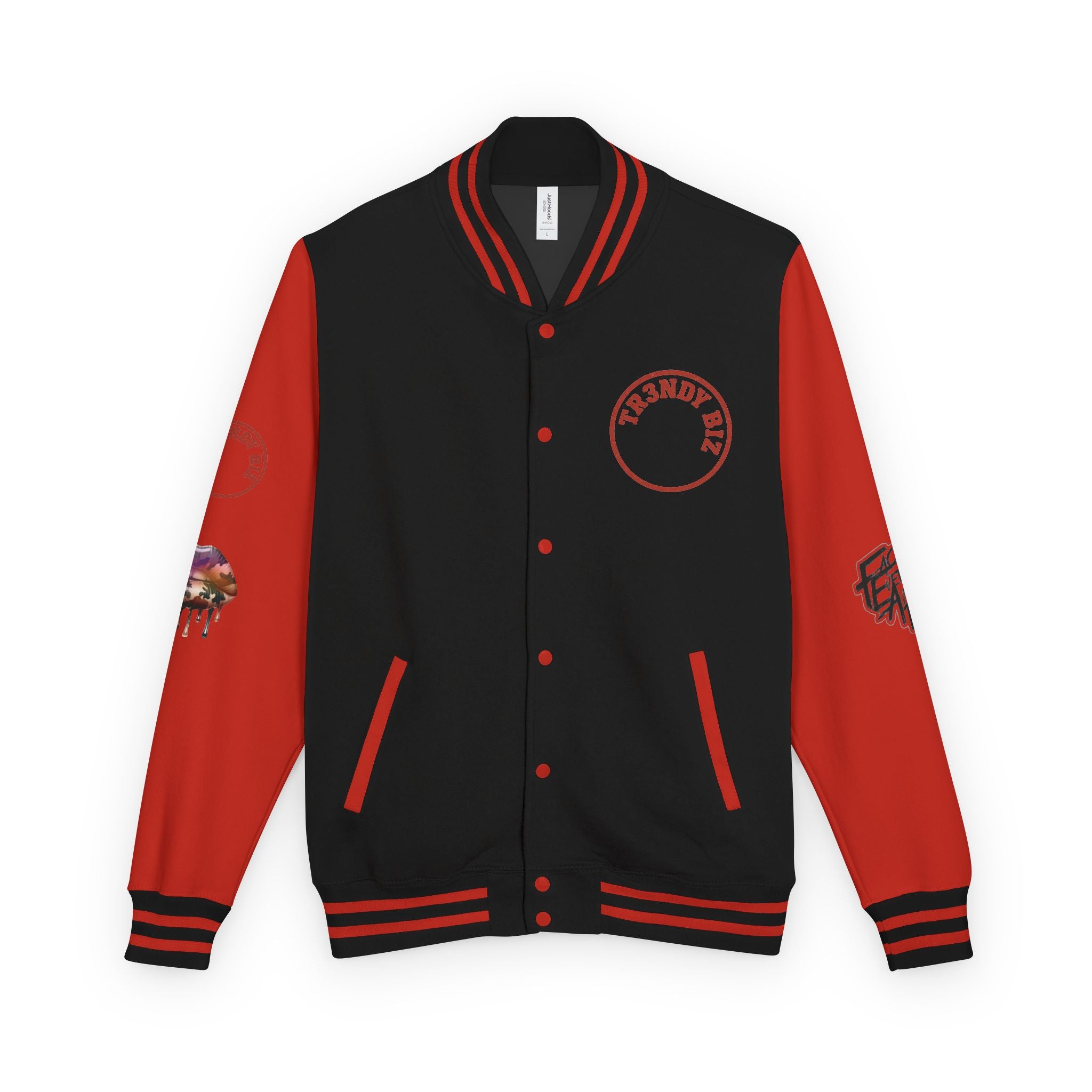 Tr3ndyBiz “Tr3ndyLips” Letterman Jacket