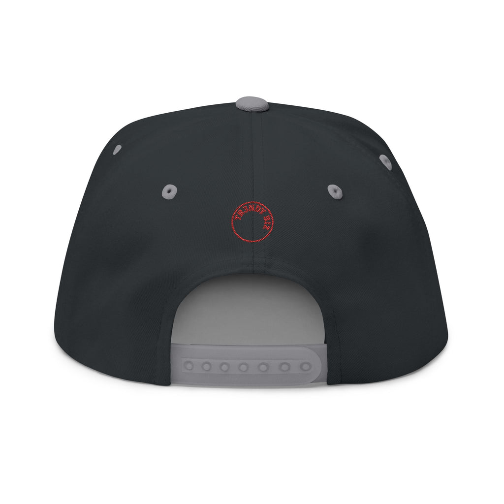 Tr3ndyBiz Flat Bill Cap — 'Tr3ndy Biz' Leopard Embroidered Snapback