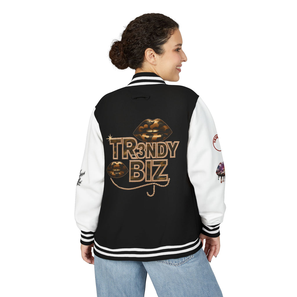 Tr3ndyBiz “Tr3ndyLips” Letterman Jacket