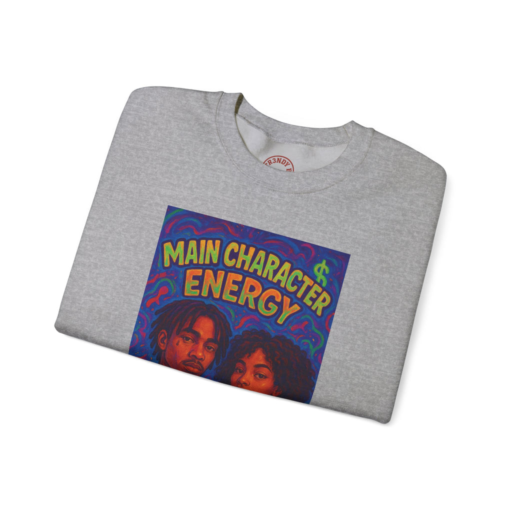 Tr3ndyBiz Main Character Energy Crewneck Sweatshirt