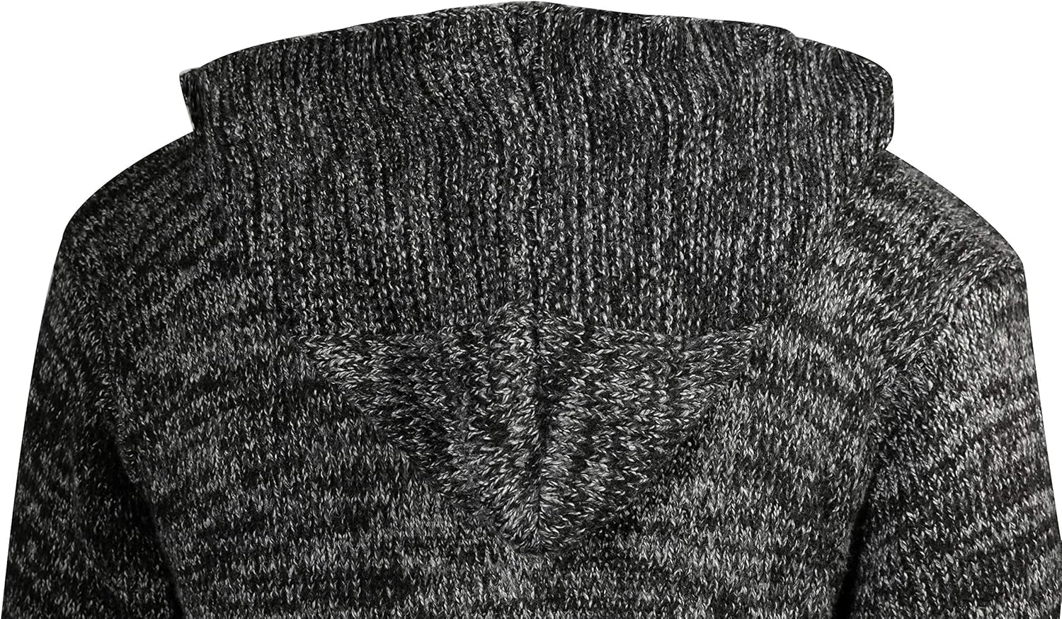 Tr3ndyBiz Men'S Long Cardigan Sweater Hooded Knit Slim Fit Open Front Longline Cardigans with Pockets