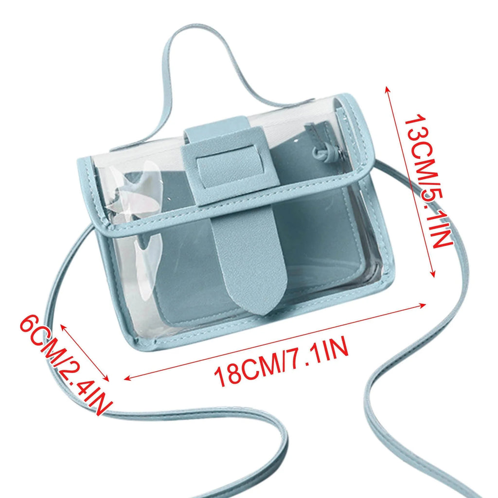 Deals！Clear Sling Bag for Women Crossbody Purse Trendy,Stadium Approved Clear PVC Messenger Handbag Transparent Crossbody Purse Bag for Concert Sports Events & Amusement