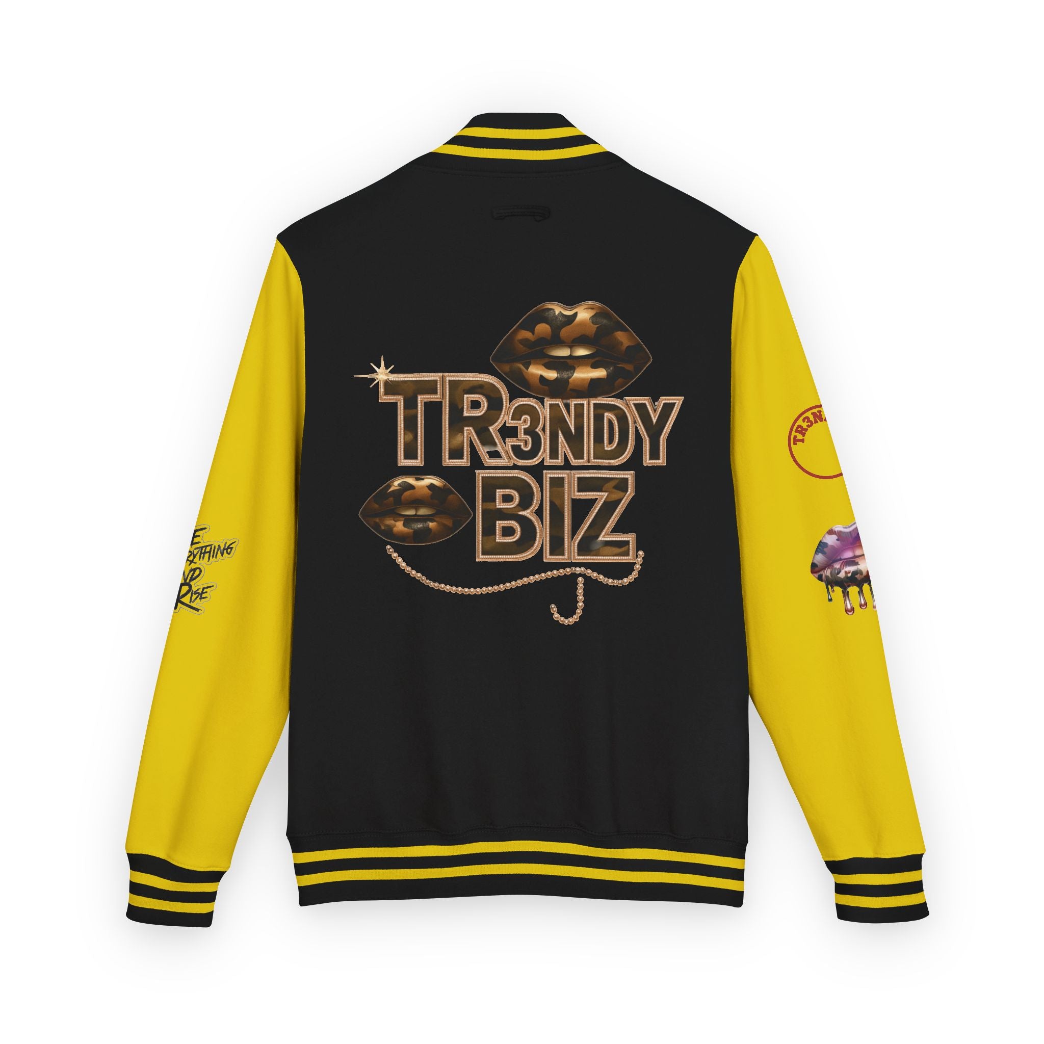 Tr3ndyBiz “Tr3ndyLips” Letterman Jacket