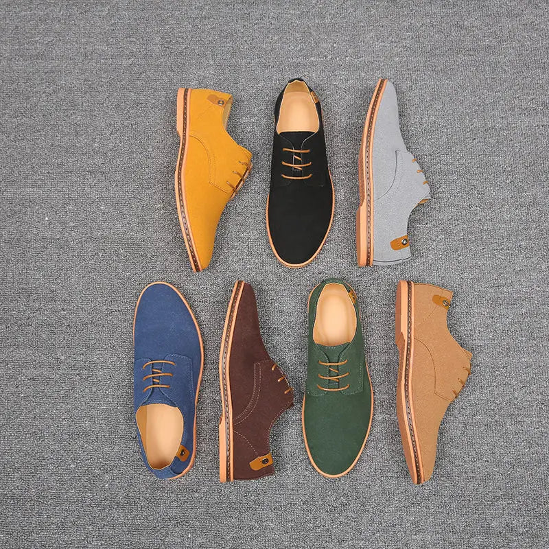 Top Quality Brown Oxford Shoes Men Derby Loafers Big Size 47 48 Casual Men Shoes Business Man Sneaker Yellow Dress Shoes Fashion