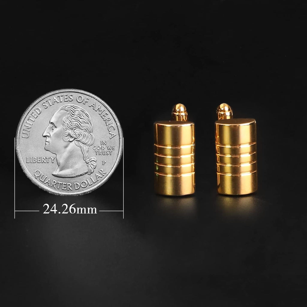 Cufflinks for Men, 316L Stainless Steel Tuxedo Shirt Cuff Links Shirt Accessories Unique Business Groom Wedding Black Silver Gold Jewelry for Son, Father, Husband, Boyfriend