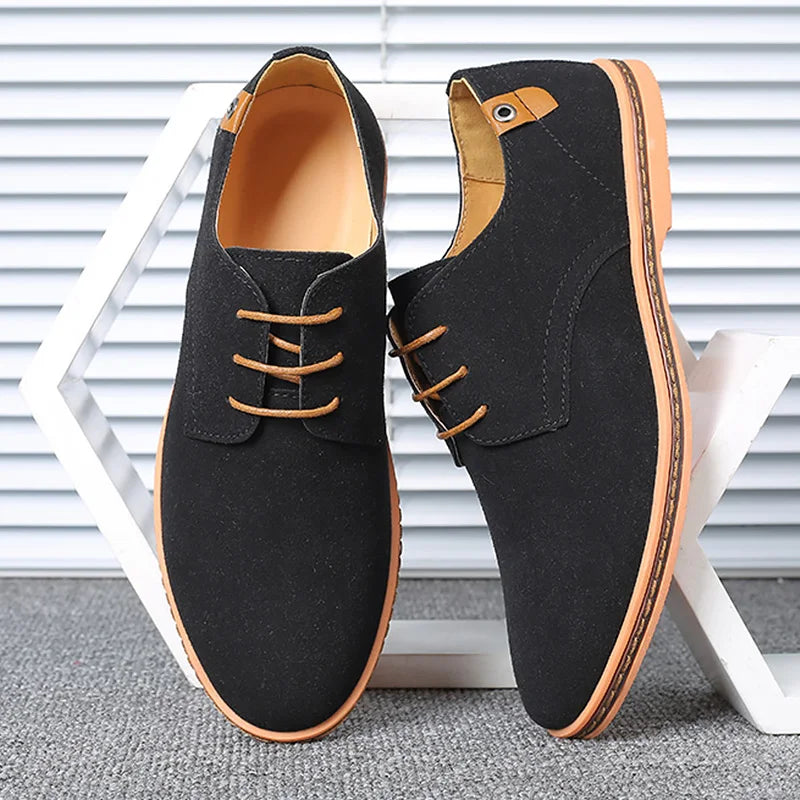 Top Quality Brown Oxford Shoes Men Derby Loafers Big Size 47 48 Casual Men Shoes Business Man Sneaker Yellow Dress Shoes Fashion